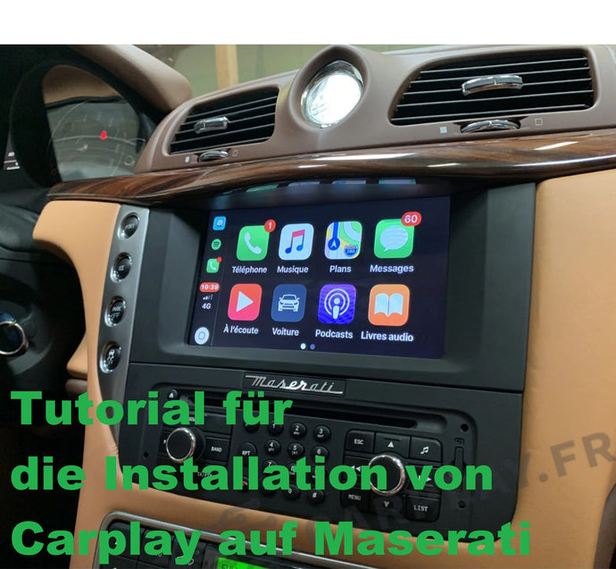 Tutorial für die Installation von Carplay auf Maserati GranTurismo