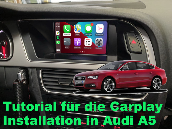 Tutorial für die Carplay Installation in Audi A5