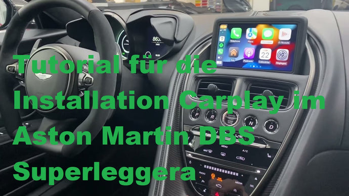 Tutorial für die Installation von Carplay im Aston Martin DBS Superleggera