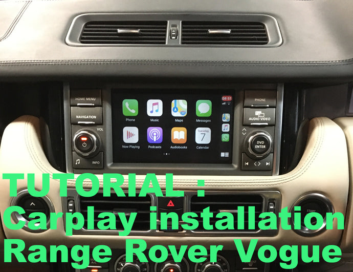 Tutorial für die Installation von Carplay auf Range Rover Vogue